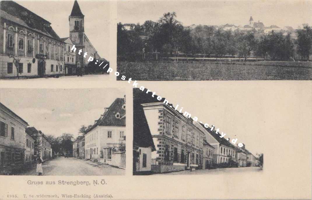 Strengberg Mehrbildkarte 1920